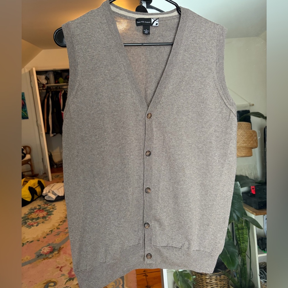 Saks Fifth Avenue Button-Up Vest